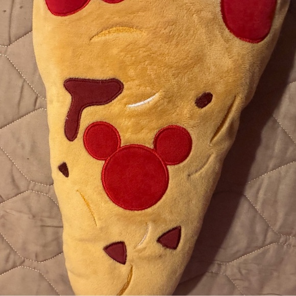 Disney Parks Plush Pillow - Mickey Mouse Pizza - 23" EUC - Picture 8 of 11